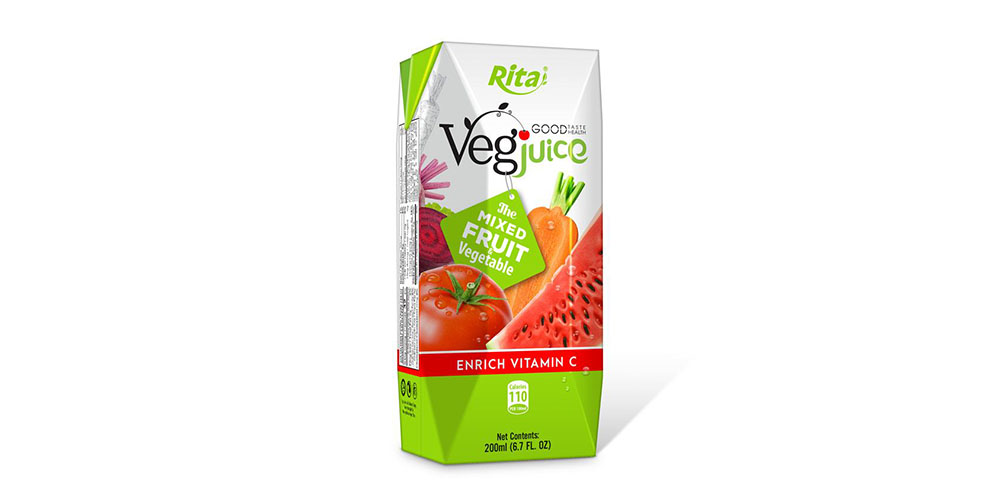 Vegjuice 200ml Paper Box Rita Brand